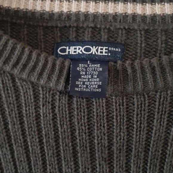 Vintage green sweater size large, like new - Picture 2 of 3